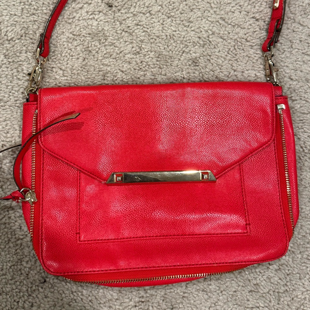 Stella & Dot Vibrant Red Crossbody Bag